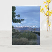 動物の祈りの言葉 – 旅が終わるとき – カード (黄色い花)