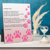 動物の祈り - フォトプラーク (側面)