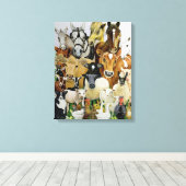 動物の種類 キャンバスプリント (インサイチュ (ウッドフロア))