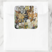 動物の種類 スクエアシール (バッグ)