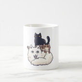 動物の積み重ねマジック コーヒーマグカップ (中央)