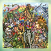 動物の窓が付く ウィンドウサイン (シート3)