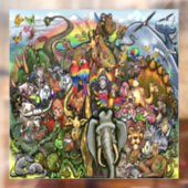 動物の窓が付く ウィンドウサイン (シート2)