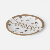 動物の組み合わせテーマ赤ちゃんシャワー紙プレート ペーパープレート (アングル)