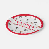 動物の組み合わせテーマ赤ちゃんシャワー紙プレート ペーパープレート (アングル)