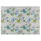 動物の背景パターンをからかいます カッティングボード (正面)