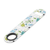 動物の背景パターンをからかいます スピード栓抜き (正面アングル)