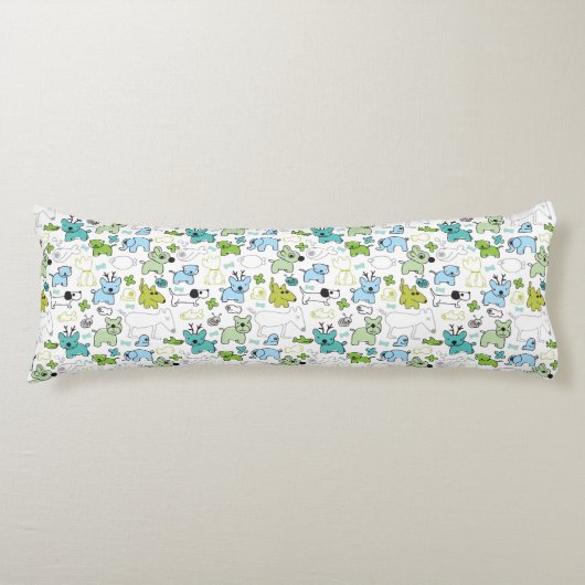 動物の背景パターンをからかいます ボディピロー (正面)