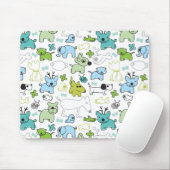 動物の背景パターンをからかいます マウスパッド (マウス)