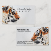 動物の自然絵画のh7677 名刺 (正面/裏面)