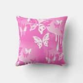 動物の自然 – スプラッシュ刺青蝶1 クッション (裏面)