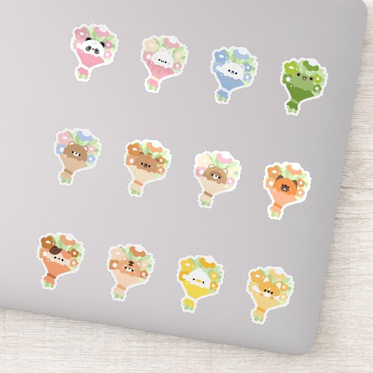 動物の花束 シール (詳細)