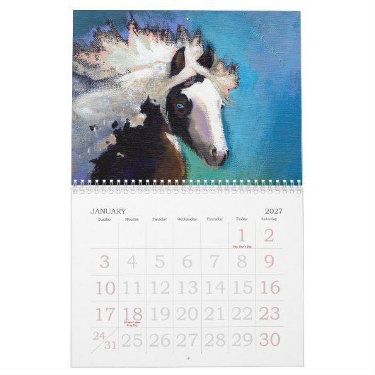 動物の芸術は2012年のおもしろいのオリジナルをカレンダーに記録します(過去年) カレンダー (1月 2027)