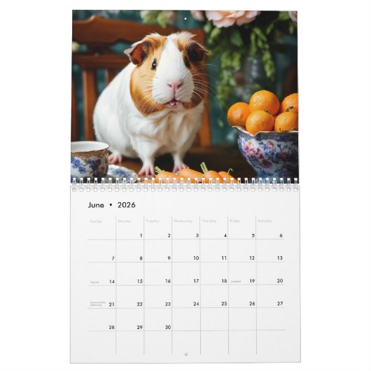 動物の芸術祭の年 カレンダー (6月 2026)