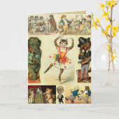 動物の芸術 カード (黄色い花)