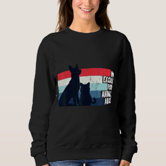 動物の虐待による救助の保護言い訳はない スウェットシャツ