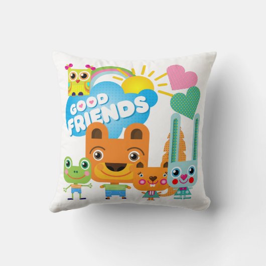 動物の親友 クッション (裏面)