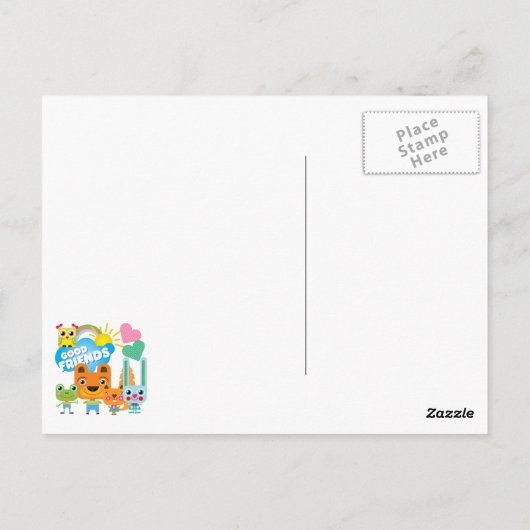 動物の親友 ポストカード (裏面)