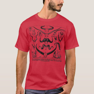 動物の角イラストレーション Tシャツ