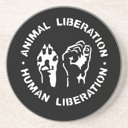 動物の解放の人間の解放 コースター (正面)