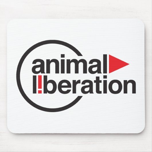 動物の解放のTシャツ マウスパッド (正面)