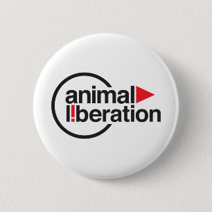 動物の解放のTシャツ 缶バッジ
