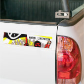 動物の解放 バンパーステッカー (トラック上)