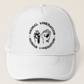 動物の解放-人間の解放 キャップ (正面)