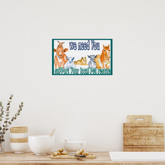 動物の訴えポスター ポスター (キッチン)