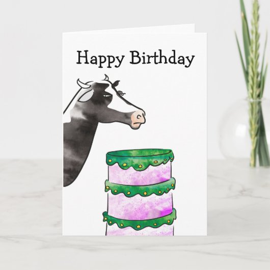 動物の誕生日カード カード (正面)