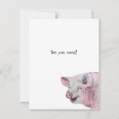 動物の誕生日パーティーの招待 招待状 (裏面)