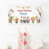 動物の誕生日パーティー 横断幕 (インサイチュ)