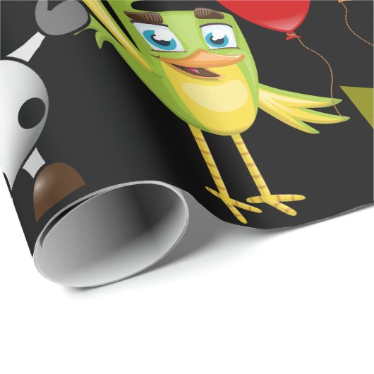 動物の誕生日(名前と年齢の誕生日付き) ラッピングペーパー (ロールコーナー)