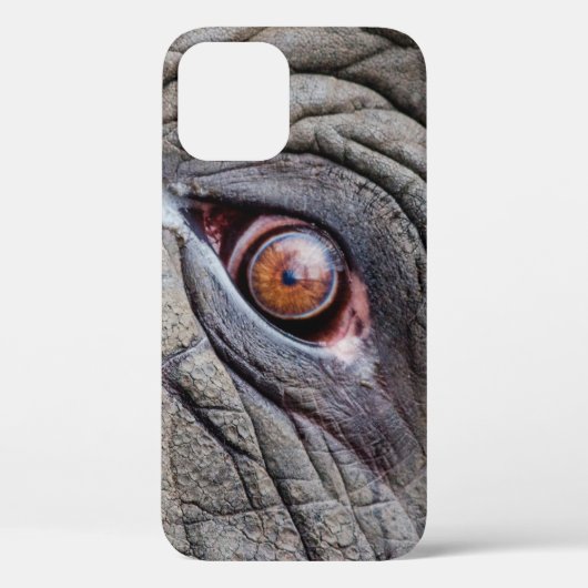 動物の象の目を閉じる Case-Mate iPhoneケース (裏面)