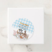 動物の赤ちゃんシャワーの水色 フェイバータグ (インサイチュ)