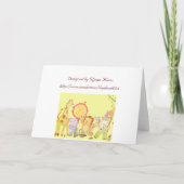 動物の赤ちゃん：誕生日カード カード (裏面)