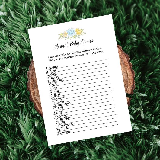 動物の赤ん坊の名前Boy Teddy Bear Card プログラム