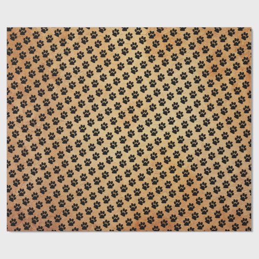 動物の足のプリントパターン ラッピングペーパー (フラット)
