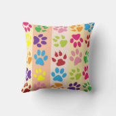 動物の足のプリント枕 クッション (裏面)