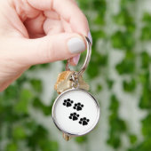 動物の足のプリント キーホルダー (手)