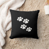 動物の足のプリント クッション (ブランケット)