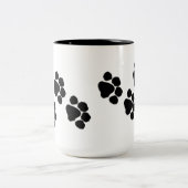 動物の足のプリント ツートーンマグカップ (中央)