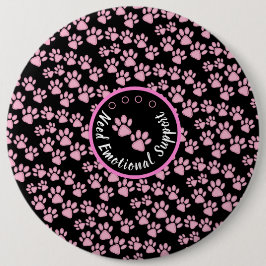 動物の足はピンクのペッパーソナライズされたト愛好家 缶バッジ