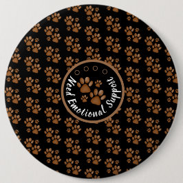 動物の足は茶色のペット好きパーソナライズされたを印刷する 缶バッジ