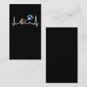 動物の足カラフルの鼓動 名刺 (正面/裏面)