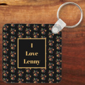 動物の足シルエット感謝感謝黒い写真 キーホルダー (裏面)