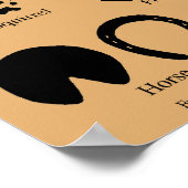 動物の足跡ポスター ポスター (角)