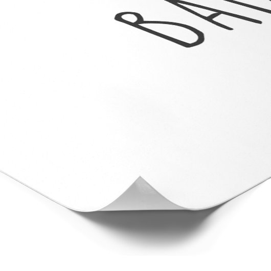 動物の足跡 ポスター (角)