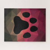 動物の足跡、猫/犬の手 ジグソーパズル (横)