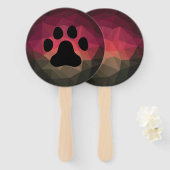 動物の足跡、猫/犬の手 ハンドファン (正面&裏面)